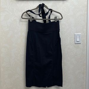 Emphasis brand high waisted skirt with overall straps size 6